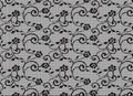 Vector seamless pattern with floral . Royalty Free Stock Photo